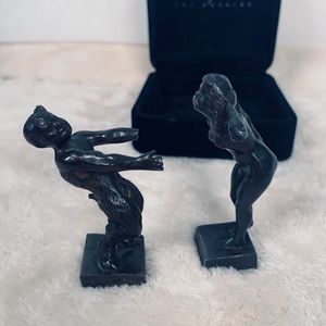 Maxfeild's horny goat/ nymph bronze statuette